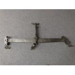 Particularly large wrought iron beam scale,