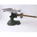 Cast iron parcel or similar cantilever scales with sliding weight