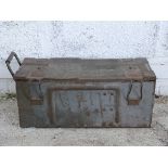 WWII metal ammunition box marked PS9 II MMOR 1940,