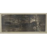 Barbara Webb Limited edition (12/30) etching of truffle hunting,