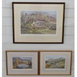 Three Judy Boyes signed prints of the Lake District,
