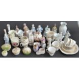 A quantity of ceramic figures,