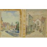 John Kennedy two watercolours, one inscribed indistinctly with location,