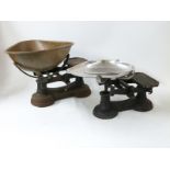 Parnall Bristol cast iron scales and a further set of cast iron scales