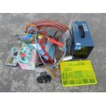 Powercraft 160A arc welder, together with various accessories, air brush kits,