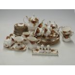 Royal Albert Old Country Roses dinner and teaware including cake stand, tea set etc,
