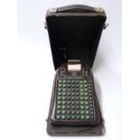 Victor mechanical calculator with Business Aids mechanised logo to top,