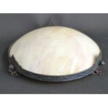 An Art Deco style dome light fittings,