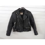 AMI London leather motorcycle jacket,
