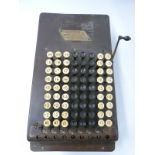 Comptometer mechanical calculator by Felt & Tarrant, Chicago, numbered 43989,