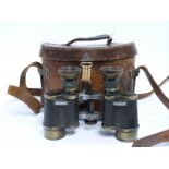 WWI ministry marked Carl Zeiss London Binocular Prismatic No 3 (Mark I) Magnification 6 and dated