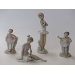 Four Nao ballerina figures