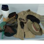 Four Royal Artillery hats comprising dress cap by Flights Ltd, 7 1/8, No 2 cap,