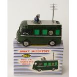 Dinky Supertoys diecast model BBC TV Roving Eye Vehicle with green body,