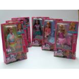 Six Barbie dolls including Barbie, Raquelle, Summer, Nikki, Midge and Teresa etc,