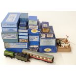 Twenty-eight Hornby Dublo 00 gauge coaches, wagons, tankers,