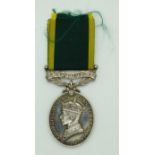 George VI Territorial for Efficient Service Medal named to 5617740 Corporal C.A.