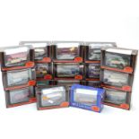 Seventeen Exclusive First Editions (EFE) diecast model buses,