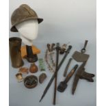 WWI French military helmet,