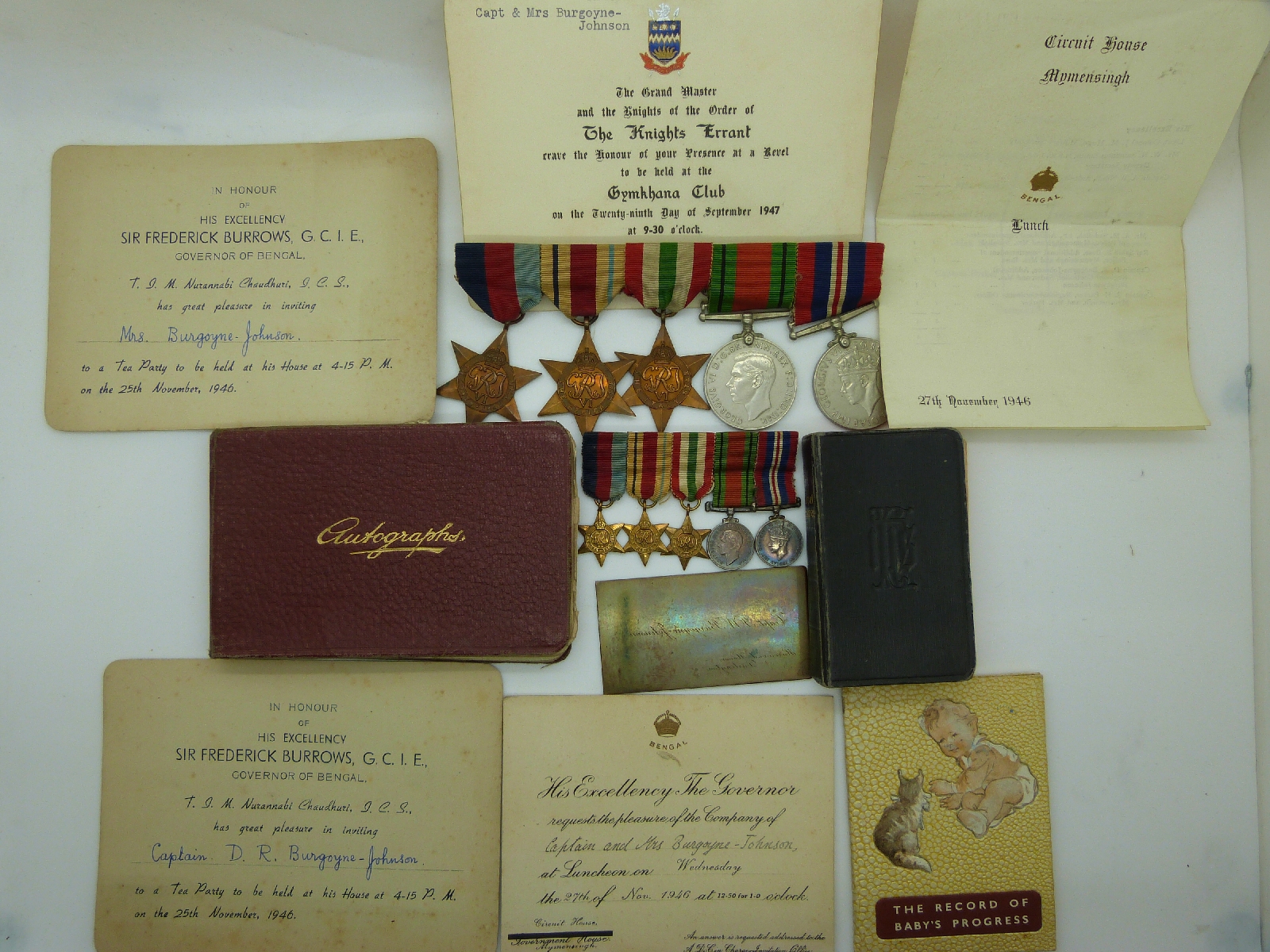 WWII British Army group of five medals comprising 1939-45 Star, Africa Star, Italy Star, - Image 3 of 3