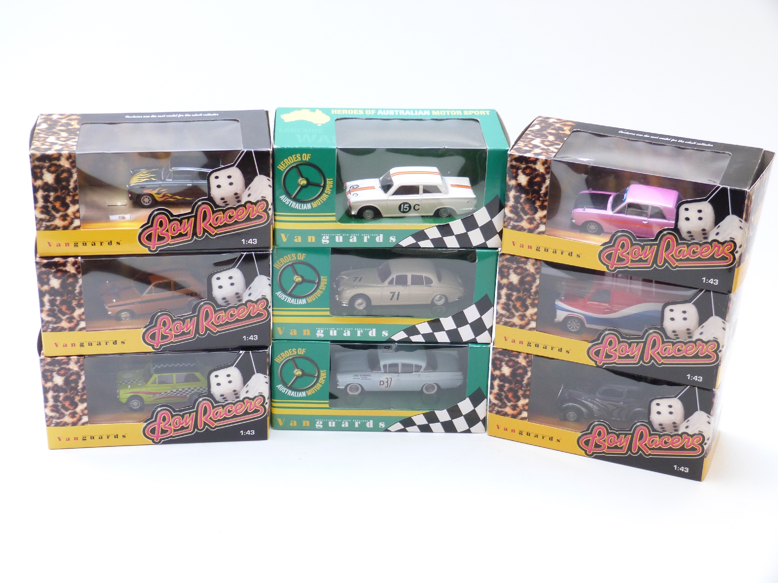 Nine Vanguards 1:43 scale diecast model Boy Racers and Heroes of Australian Motor Sport,