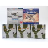 Four 1:72 scale diecast model aeroplanes Corgi The Aviation Archive World War II Europe & Africa