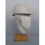 The Corker vintage motorcycle helmet in white made by J Compton Sons & Webb Ltd London