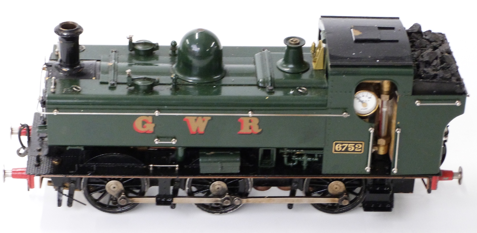 Aster gauge 1 live steam GWR 0-6-0 Pannier Tank locomotive 6752, - Image 2 of 5
