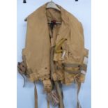 WWI Mae West life preserver size large 22C / 448 with Easco life jacket light