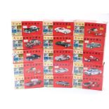 Fifteen Vanguards 1:43 scale limited edition diecast model sports cars,