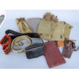 A selection of British Army/ Air Force webbing,