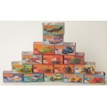 Sixteen Matchbox 1-75 series diecast model vehicles 2, 4, 5, 7, 24, 25, 27, 32, 43, 44, 46, 51, 72,