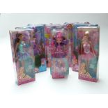 Eight Barbie dolls including Secret Door and similar,