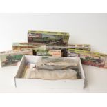 Six Airfix and Kitmaster model locomotive kits all in original boxes together with various other