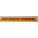 Dinky Toys acrylic shop display / advertising sign,