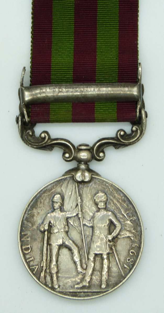 India Medal 1895 with Punjab Frontier 1897-98 clasp awarded to 5049 Pte. J. - Image 2 of 4