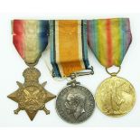 WWI medal trio comprising 1914 Star, 1914-18 Medal and Victory Medal named to 21093 DVR T.G.