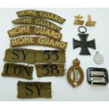 Quantity of militaria including Iron Cross