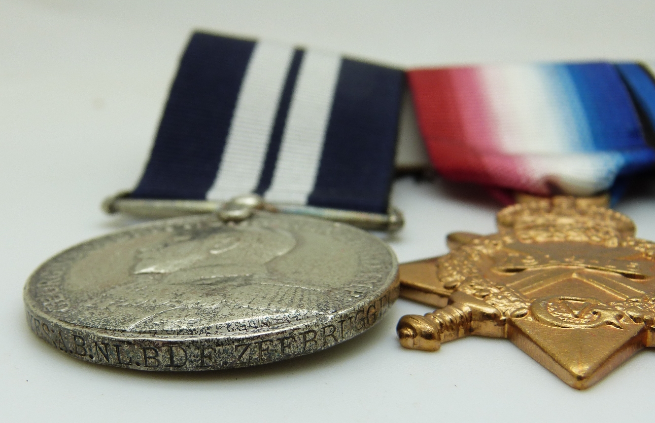 Royal Navy WWI Zeebrugge Raid Distinguished Service Medal Group awarded to J 17954 Frederick - Image 3 of 12