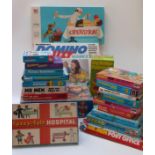 Collection of board games, jigsaws etc to include Fuzzy Felt, Mr Men,