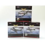 Three Corgi The Aviation Archive limited edition 1:72 scale diecast model aeroplanes FW190 A-8 JG2