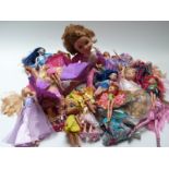 A quantity of various loose dolls including Famosa and Mattel examples