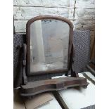 19thC mahogany dressing table mirror,