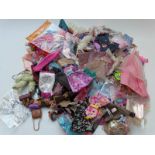 Very large quantity of Barbie, Sindy, Bratz, My Scene and similar fashion doll clothes,