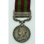 India Medal 1895 with Punjab Frontier 1897-98 clasp awarded to 5049 Pte. J.