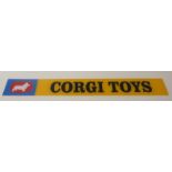 Corgi Toys acrylic shop display / advertising sign,