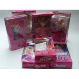 Eight Barbie dolls including Dream Bride, Pink & Fabulous, Walmart Special Edition,