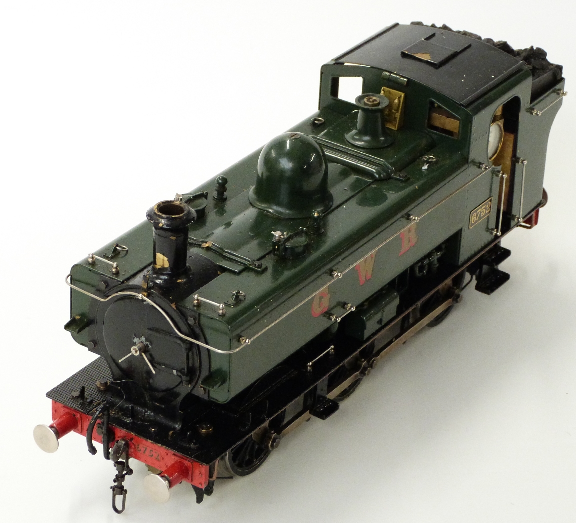 Aster gauge 1 live steam GWR 0-6-0 Pannier Tank locomotive 6752, - Image 3 of 5