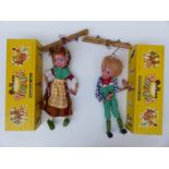 Two Pelham Puppets Hansel and Gretel, both in original boxes.