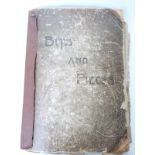 A large WWII scrap album containing posters,